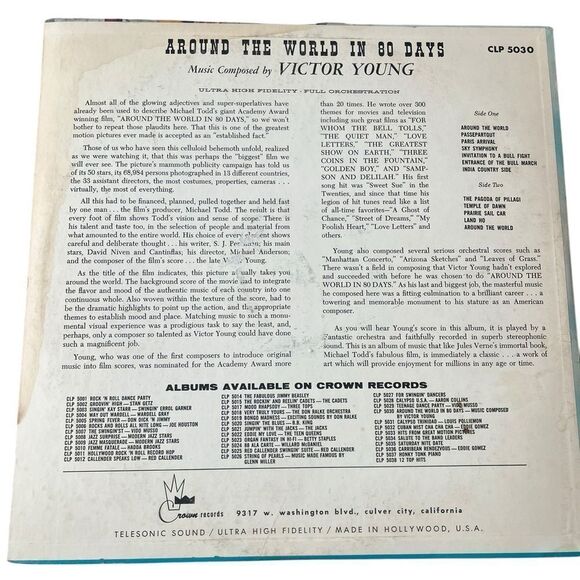 RARE VICTOR YOUNG - AROUND THE WORLD IN 80 DAYS LP SOUNDTRACK VINYL RECORD - Picture 4 of 7